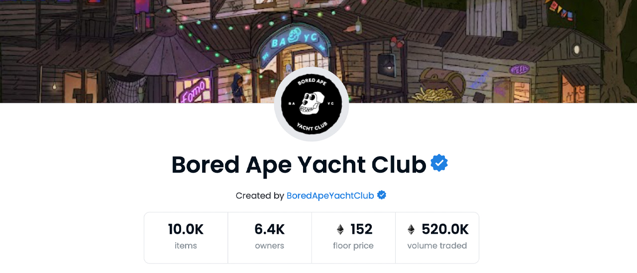 The Floor Value of Bored Ape Yacht Club's NFT Collection Taps 152 ETH